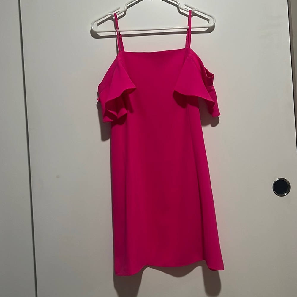 Bright pink dress